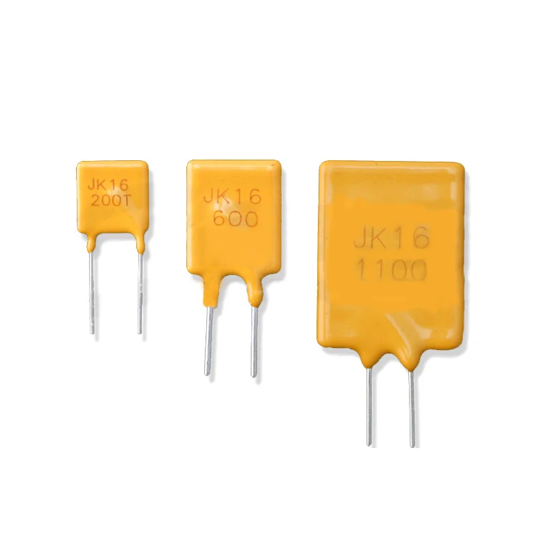 PPTC DIP Fuse 16V Series 5.5x12x3x5.1mm Resettable Ptc Fuses 100mA 16V Self recovery plug-in fuses AJK Type 16V