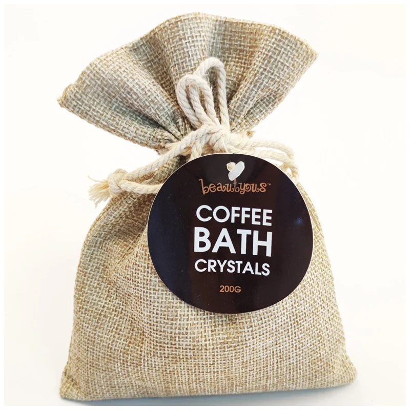 Spa Scrub Bath Salts Factory OEM Private Label Natural  Customized coffee Body Bath Salts coffee bath crystals