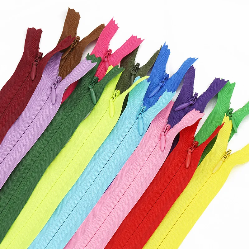 Wholesale Color Invisible #3 Clothing Nylon Zipper for Throw Pillow Cushion Skirt Pants