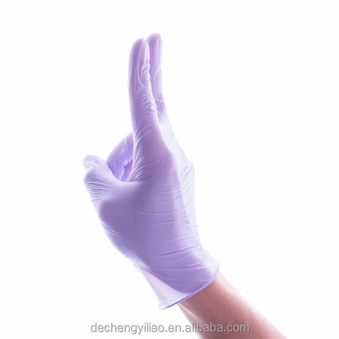 Nitrile Gloves Xs Production Line Prices Powder Medical In White