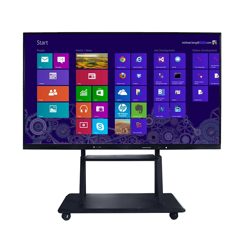20 Point IR Touch Screen Panel 75 Inch Interactive Whiteboard Meeting Teaching Smart Board For Education