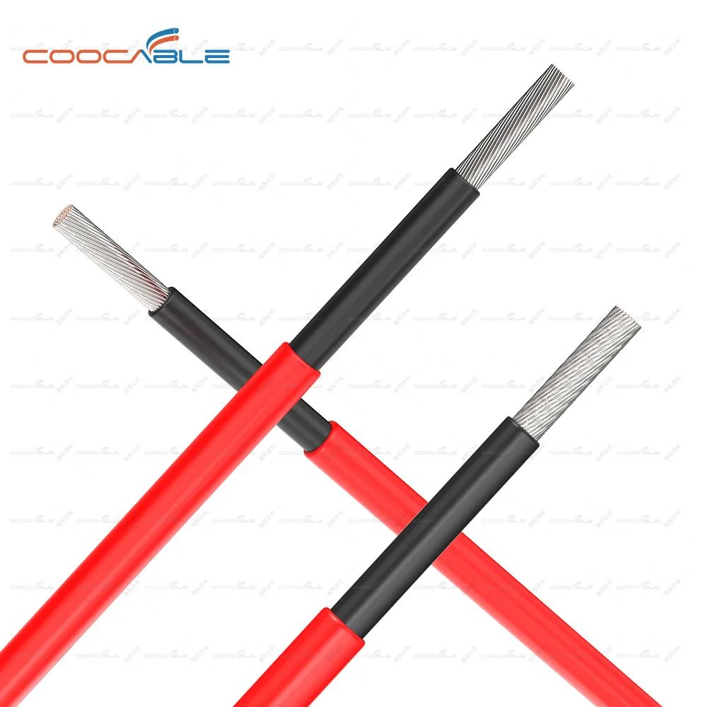 solar power cables H1Z2Z2-K/PV1-F IEC62930  PV  DC wire Solar Cable 4mm 6mm 10mm2   for solar panel