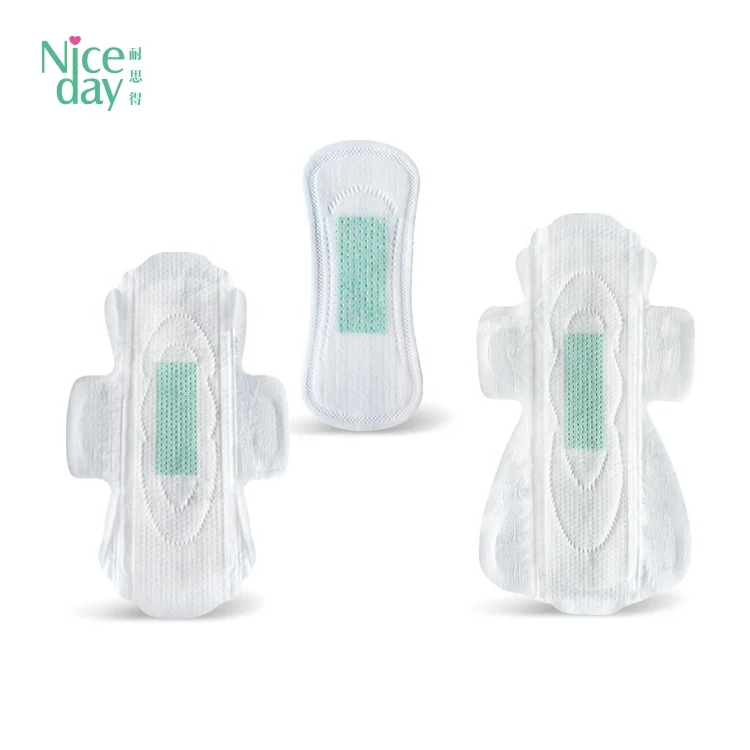 Healthy herb cool mint flavor pleasant aloe vera odor control niceday daily sanitary pad napkin