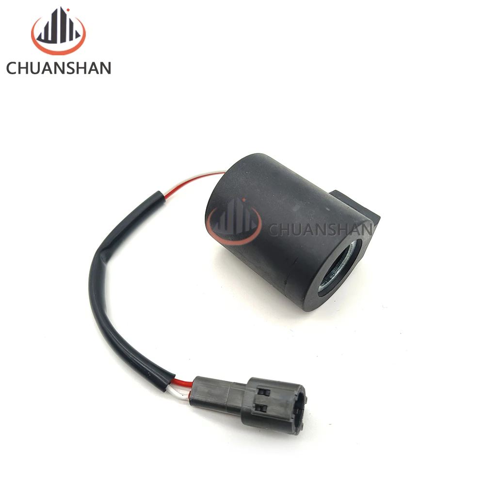 Construction Machinery Parts For  Kato HD512 820 1023 1430-1-2-3 Pilot Lock Rotary Solenoid Valve Coil