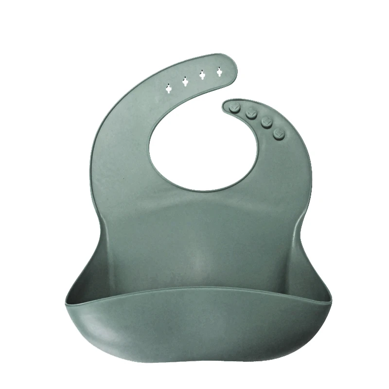 wholesale bpa free waterproof easily to clean silicone baby bib