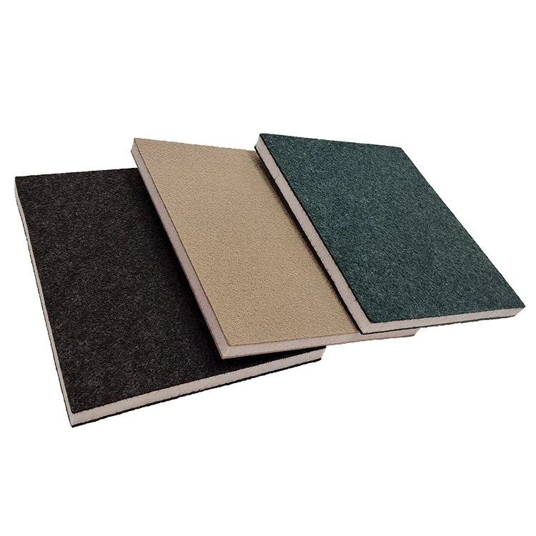 Covered Acoustic Panels for Prefab Houses Walls Frame rubber insulation sheet sound acoustic panel insulation material