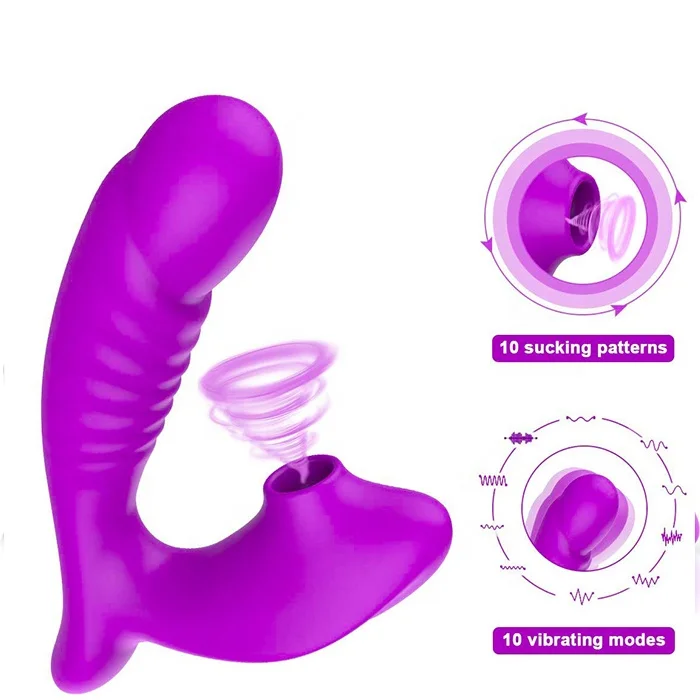 Amazon Hot Sale Waterproof 10 Speed Clitoral Sucking Vibrator Sex Toys G Spot Clitoris Stimulator Clit Dildo Vibrators for Women