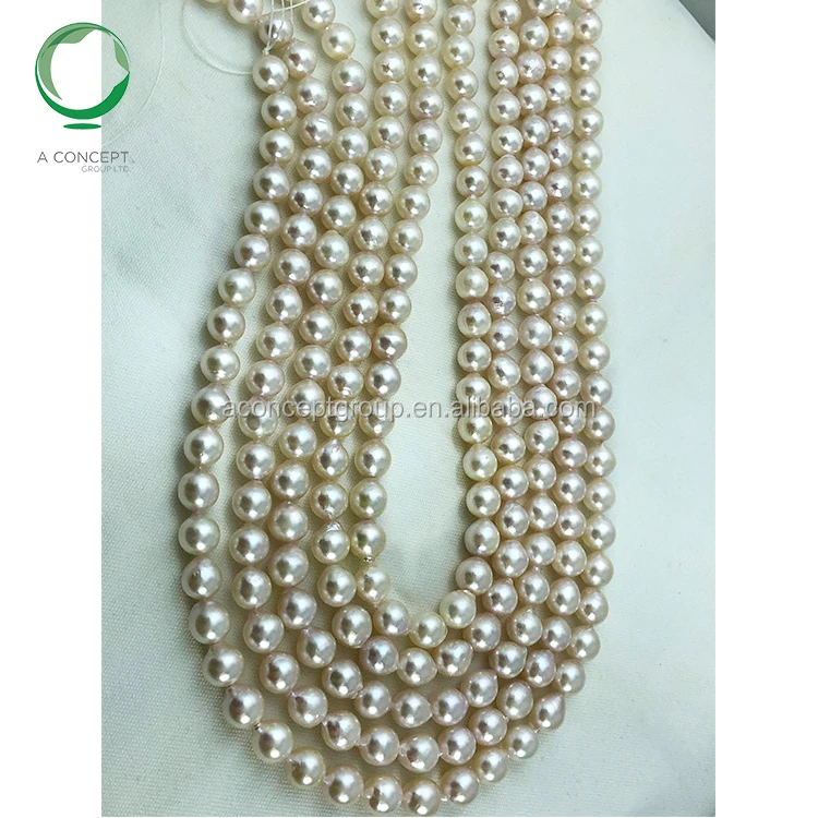 7.5-8MM Good Luster Nice Colour White Akoya Drop Shape Pearl