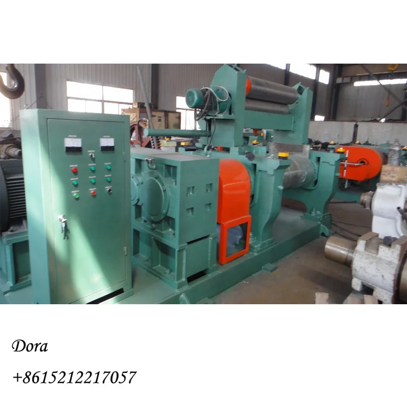 rice mill lining rubber roller 7inch aluminum Rubber Processing Machinery rubber mixing mill machine/two roll open