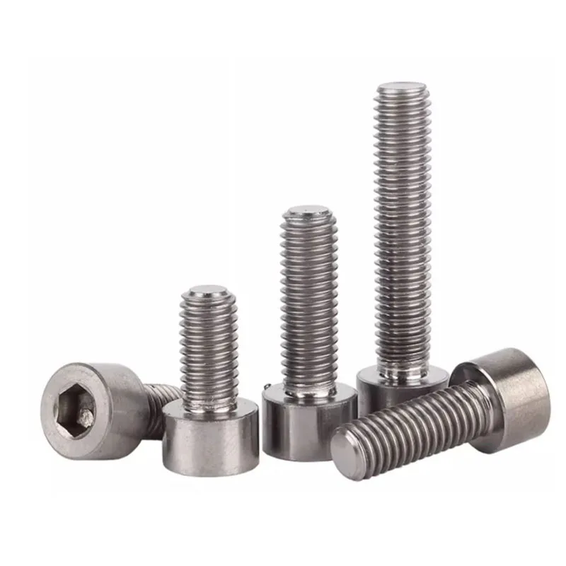 Gr2 Titanium Allen Bolts M1.6 M2 M3 Titanium Micro Screw Hex Socket Cylinder Head Bolt Din912
