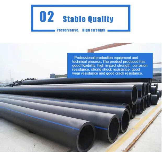 HDPE pipeline with floater and rubber hose hdpe sand slurry dredging pipe for suction dredger