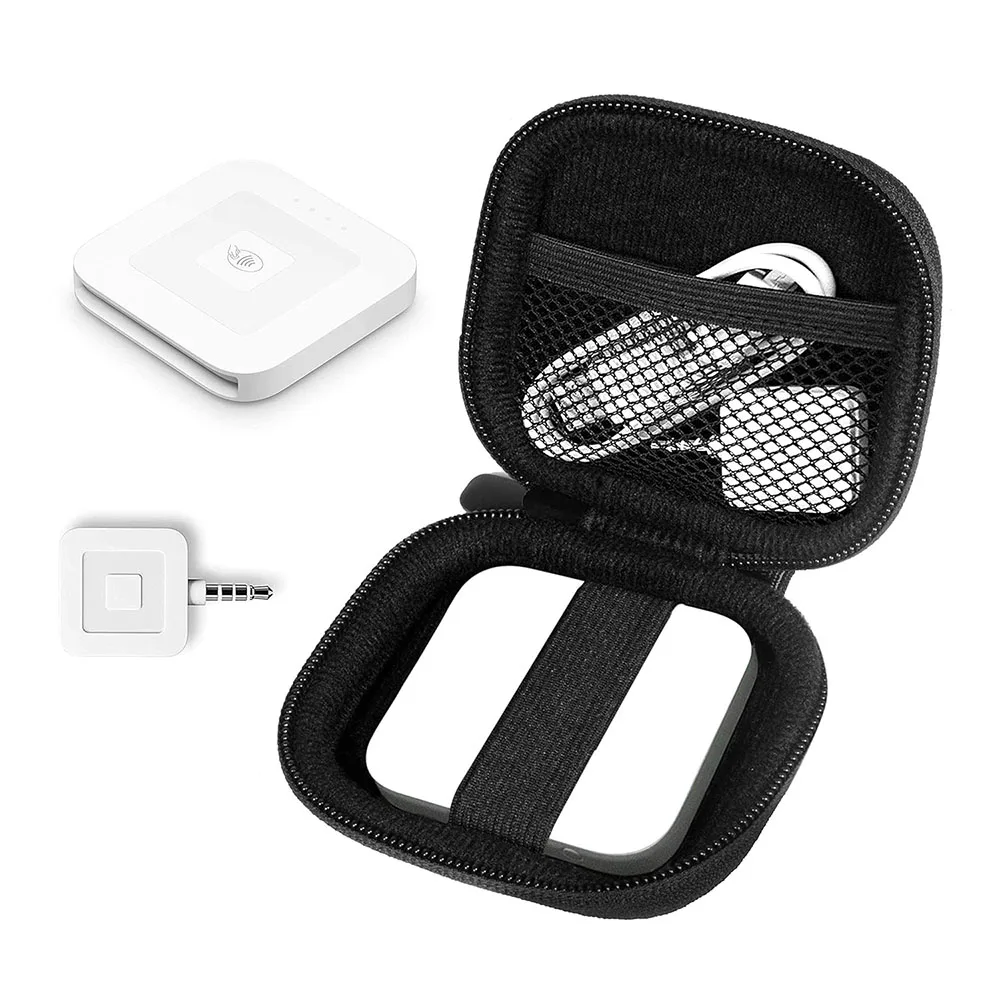 EVA Chip Card Reader Scanner Case EVA Storage Travel Case Hard EVA Portable Case for Square Contactless Chip Reader