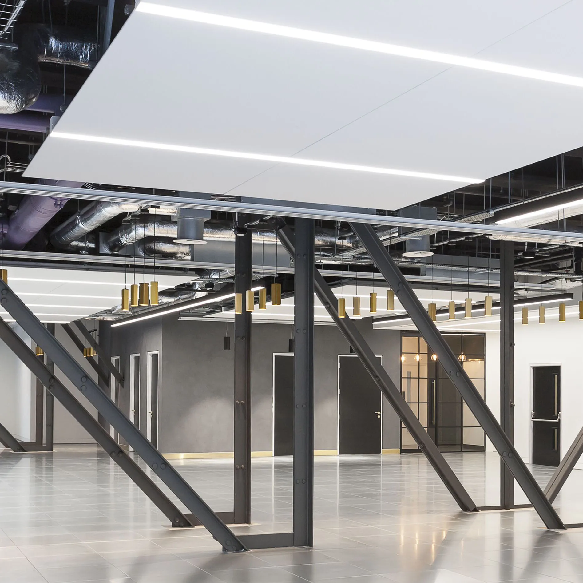 DLC 4ft Indoor Ceiling Mounted Recessed up Down Suspended LED Linear Light 40W  LED Linear Pendant Light