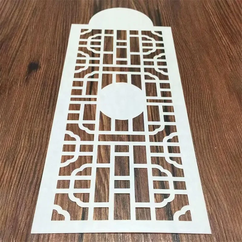 Plastic Spray Flower Template Stencil Mesh Lace Fondant Cake Stencils for Cake Decoration Supplies