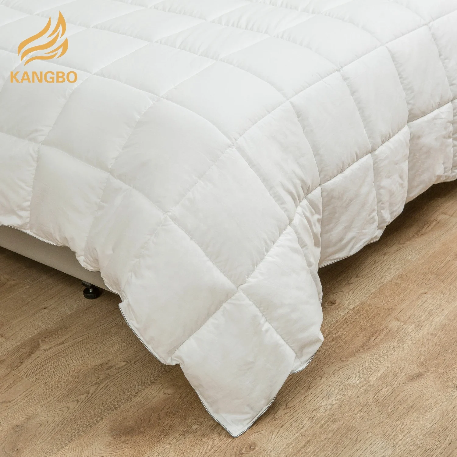 Home hotel white cotton fabric down alternative