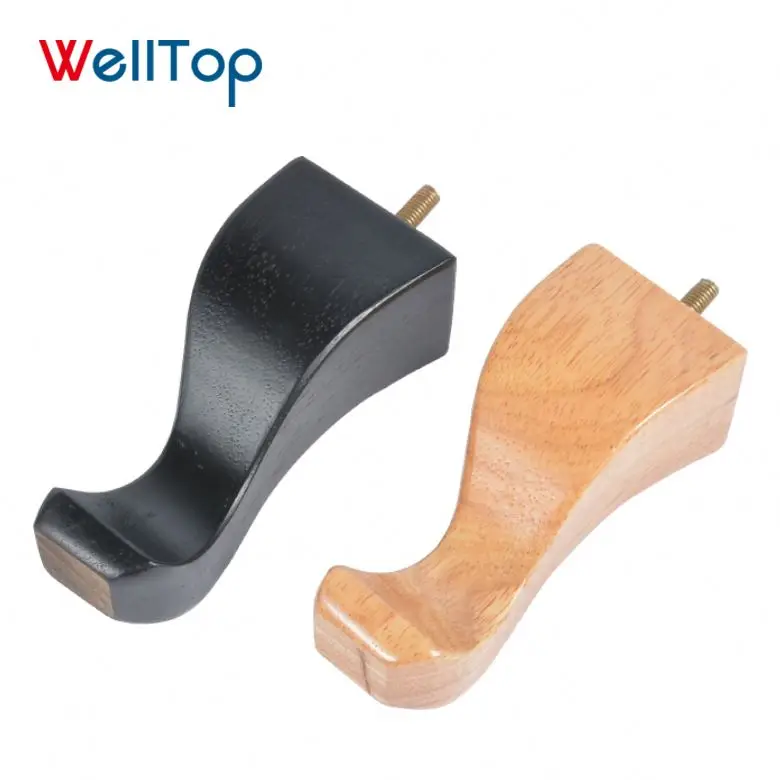 New style spray paint Rubber antique solid Wood Furniture Cabinet queen anne Legs feet VT-03.112
