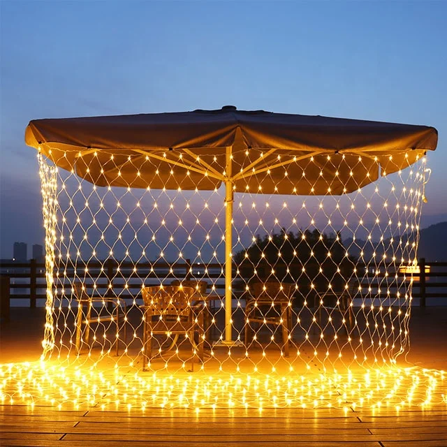 3meter x 2m Led Fairy Lights Festival Net Mesh String Party Wedding Christmas Lights Outdoor Decoration Holiday Lighting
