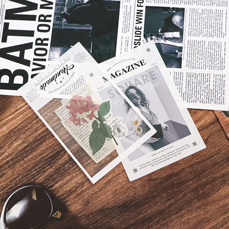 15sheets Vintage Photo Film Frame PET Sticker Package DIY Diary Junk Journal Decoration Label Stickers Album Scrapbooking