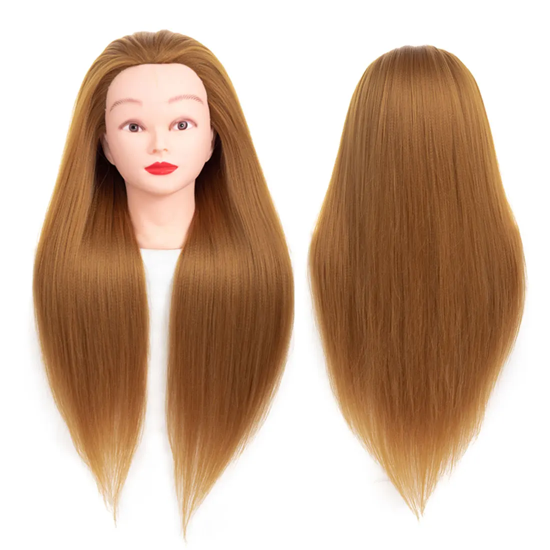 Synthetic Mannequin Training Head  For Hairdresser Hair Cut Training Head