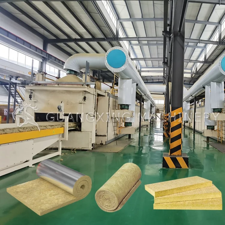 Fully Automatic Equipment Mineral Rock Basalt Fiber Board Machine Stone Wool Production Line