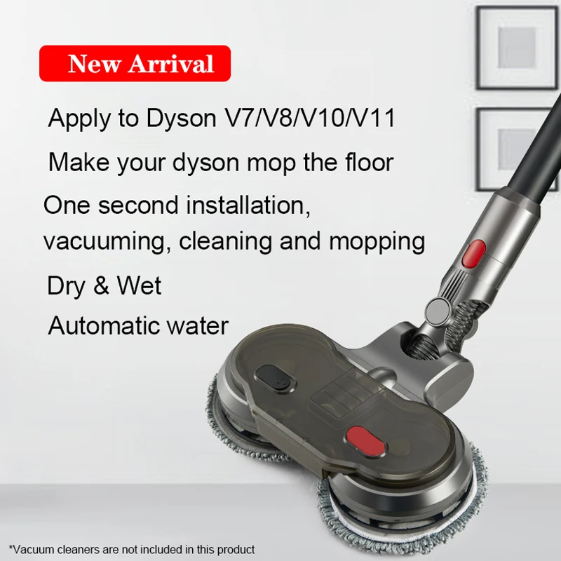  Моторизованная щетка для пылесоса Dyson V7 V8 V10 V11 электрическая сухой и влажной уборки насадка швабры запчасти аксессуары с резервуаром
