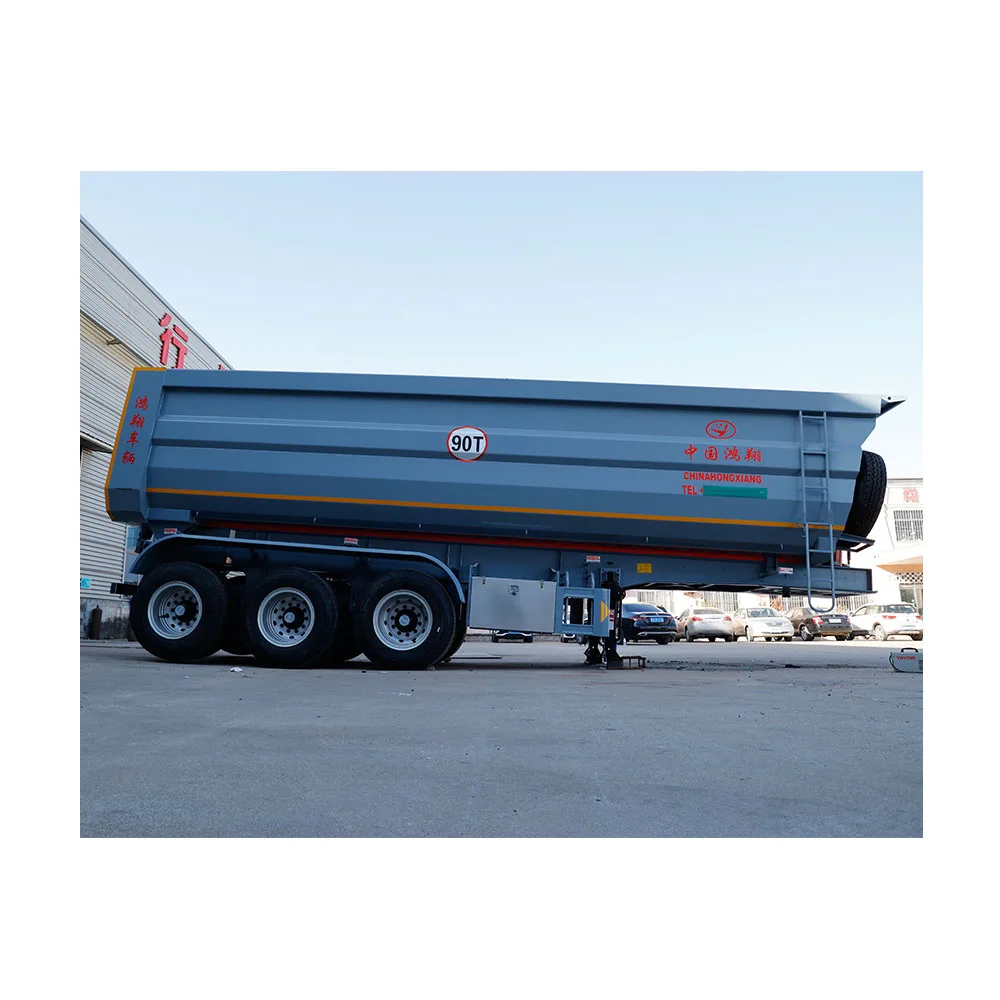 best quality hot sale low transportation costs 13t axle suspension system semi trailer dump truck price