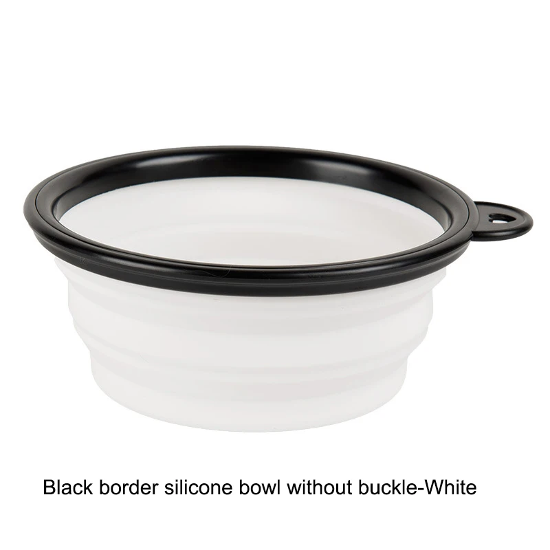 Силиконовая дорожная Выдвижная миска для еды для собак, 350 мл