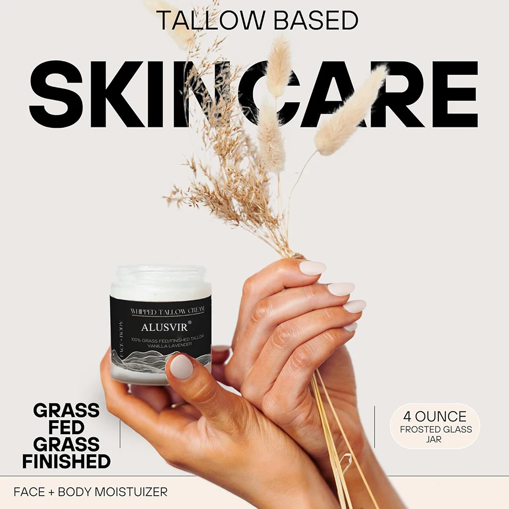 Beauty Organic Skin Care Product Whipped Beef Tallow Moisturizing Moisturiser Moisturizer Cream Balm Private Label Skincare