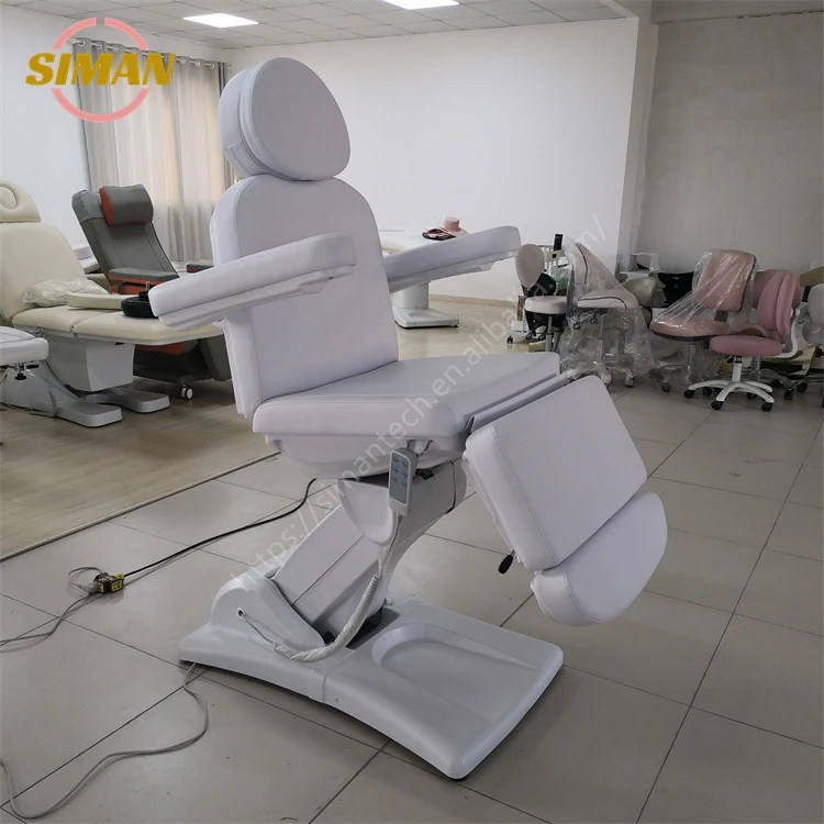 Siman Modern Beauty Furniture Table Salon Beds Electric Lifting Mechanism Chair Bed with Rotation Function 4 Motor for Spa