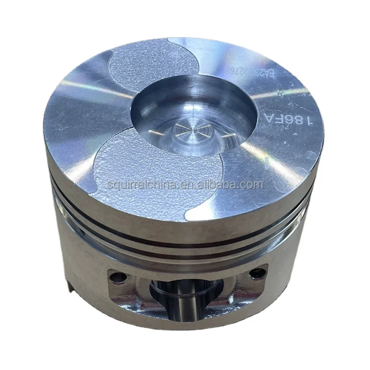 86mm Diesel Engine Piston for Micro Tiller Construction Machinery Parts China Compatible 186FA 186FA+0.25 186FA+0.50 Models