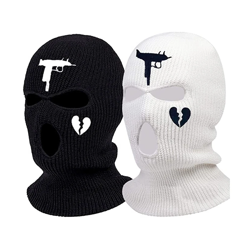 Оптовая продажа, лыжная маска с индивидуальным принтом, вязаная маска на все лицо, лыжная маска, Балаклава, вязаная шапка, шапка, Акриловая Лыжная маска