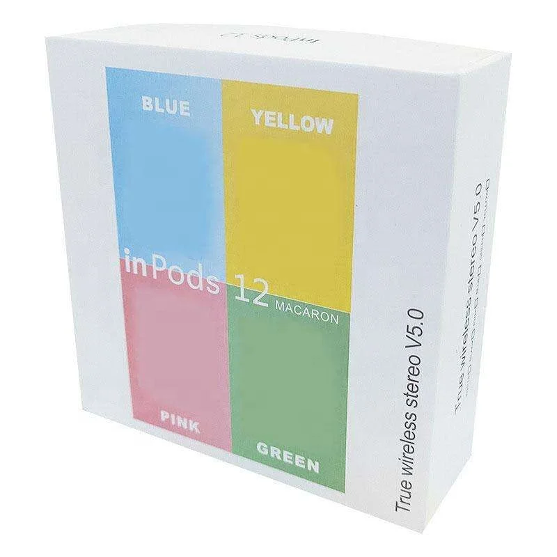 HotSale i12 Wireless Earbuds Headphones inpods12 Macaron Stereo Earphones Sports Touch Headsets EarBuds