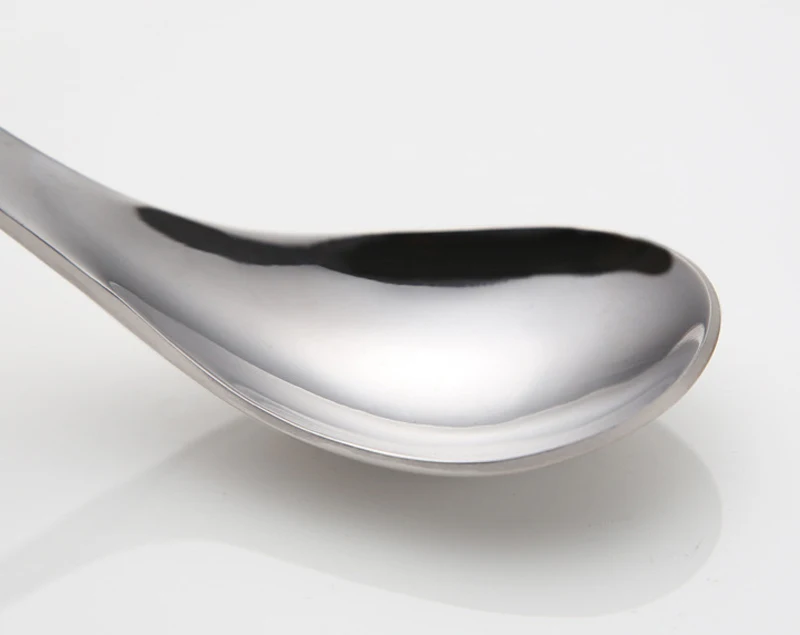 Wholesale Royal Thick Round 304 Stainless Steel Table Serving Dessert Rice Soup Spoon