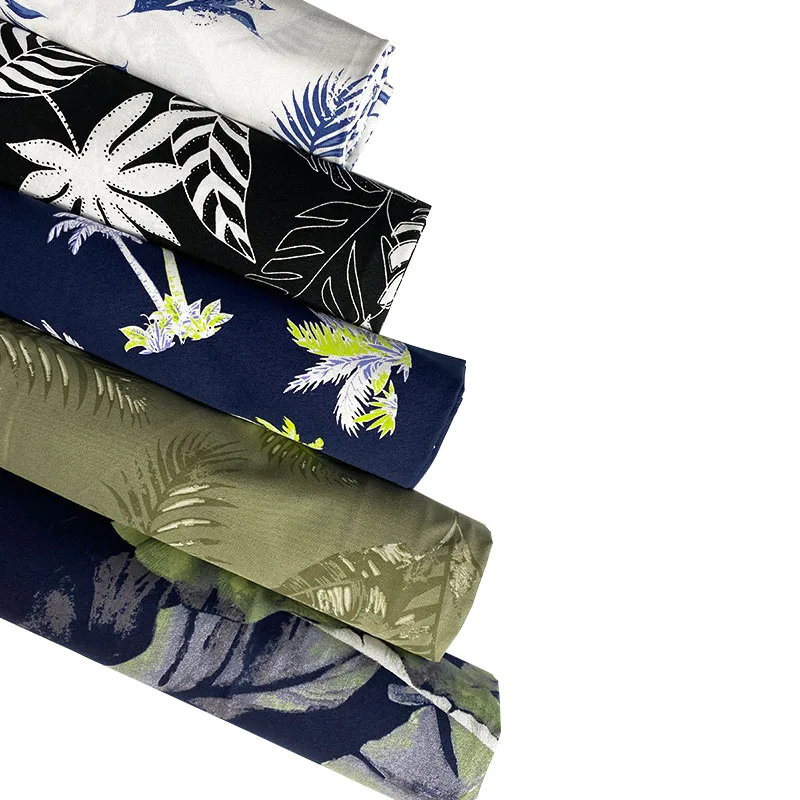 Design Fabric 2023 New Jacquard 100% Cotton Egypt Cotton Shirts for Men T Shirts Poplin Fabric Woven Lightweight Printed 120gsm