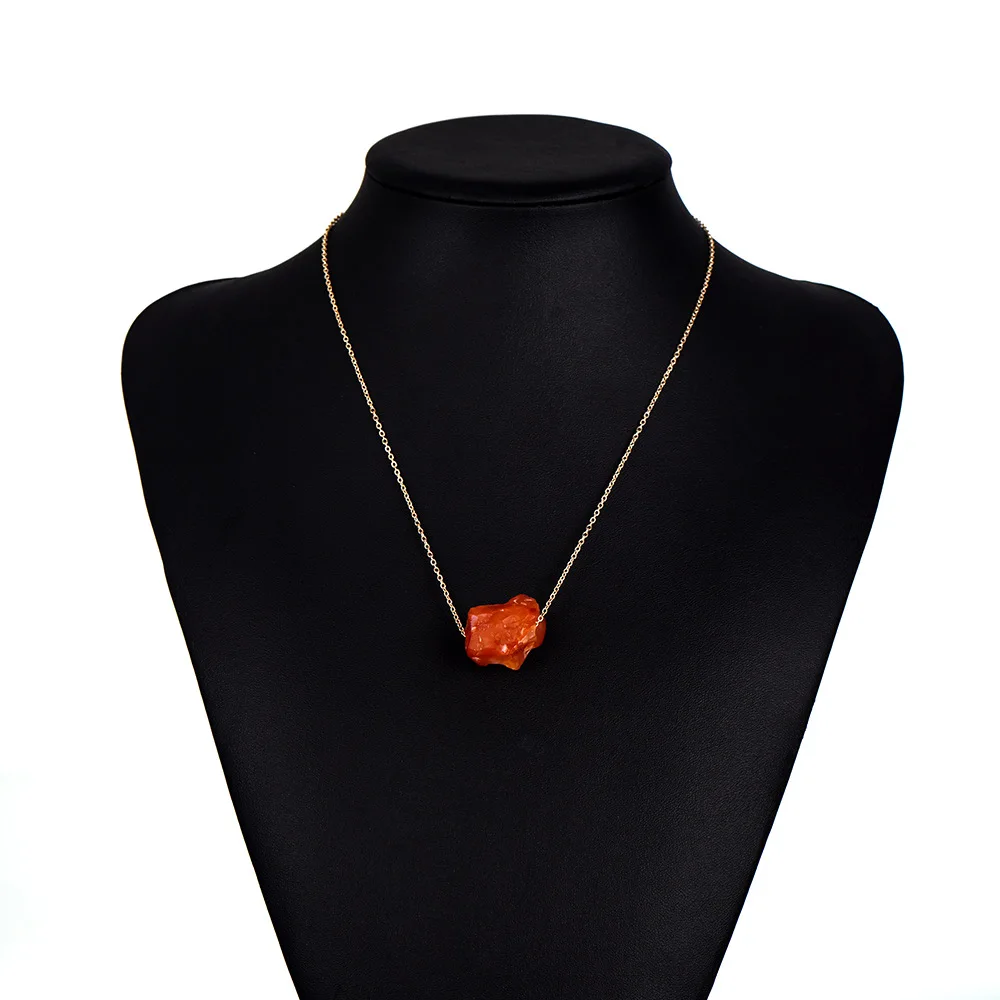 Gold Plated Raw Irregular Geode Purple Natural White Stone Amethyst Aura Crystal Raw Quartz Pendant Necklace For Girl Women