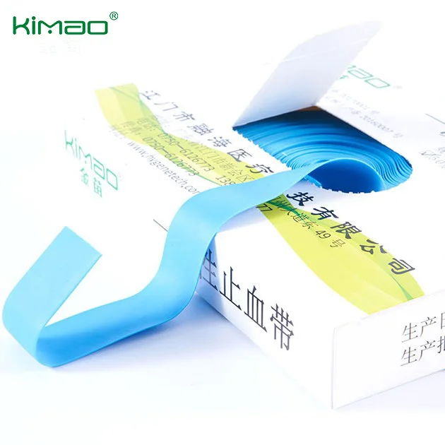 Hot Sale Blue Purple Medical First Aid Use TPE Disposable Elastic Tourniquets