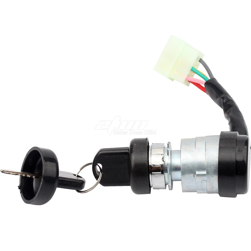 5 Wires 5 Pins Ignition Switch Keys Lock Set for 50cc - 150cc Go Kart Baja Kinroad Kazuma TaoTao Roketa Sunl