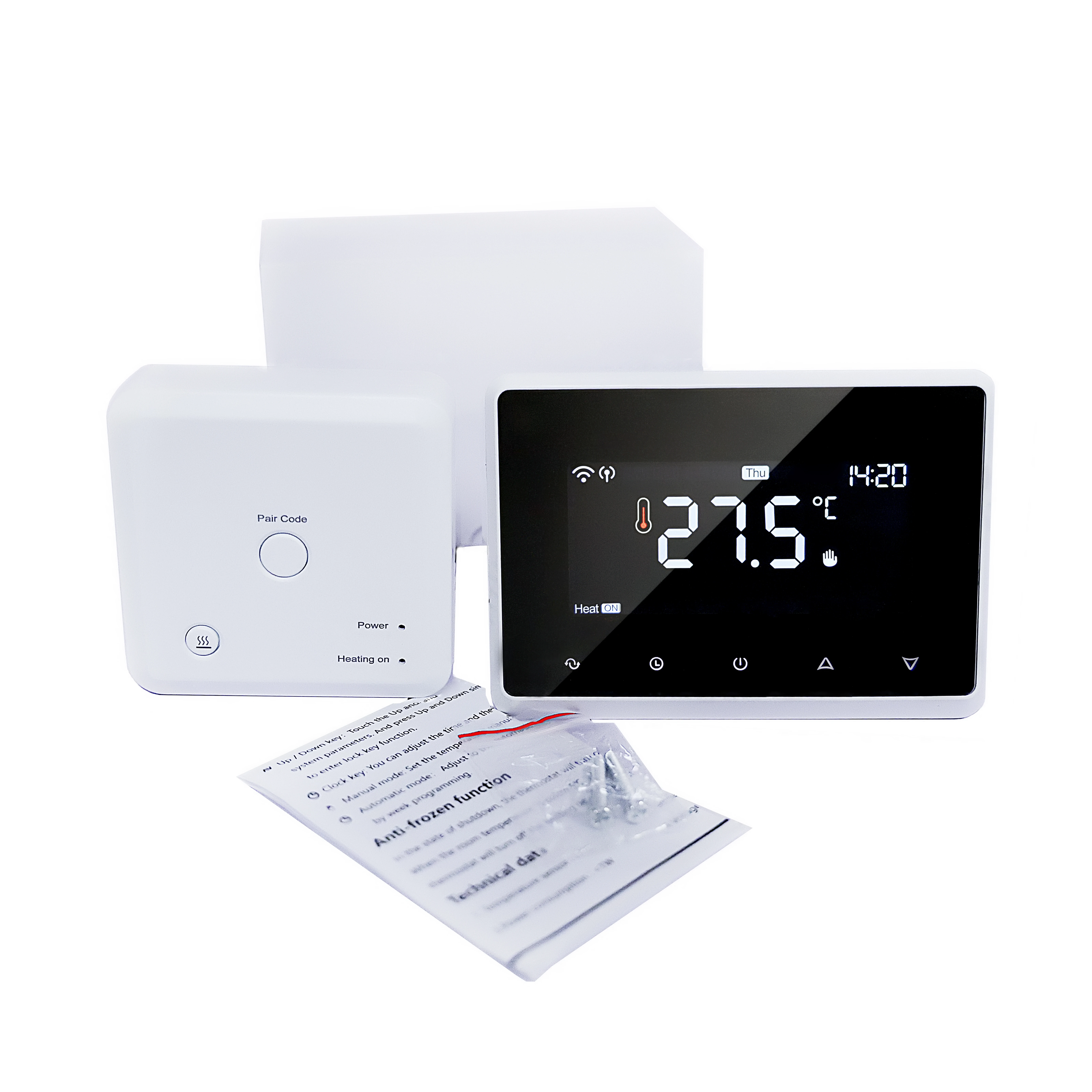 Wall mount 3A or free contact Wifi Smart Heating Thermostat ME98 programmable touch screen room thermostat