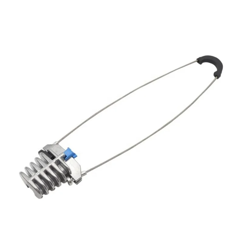 metal fiber optic cable clamp / cable accessory anchoring clamp/ADSS 8 shape overhead line fiber optic cable clamp