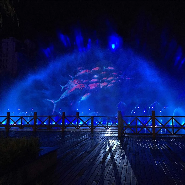 3D 5D 7D 9D Hologram Technology Projector Device on Water Screen Projection Fountain