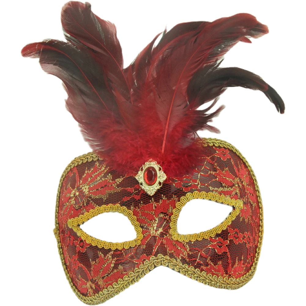 Leather Feather Mask Masquerade Parties Halloween Parties Carnival Masks Dress Costume Lady Gifts Party Masks