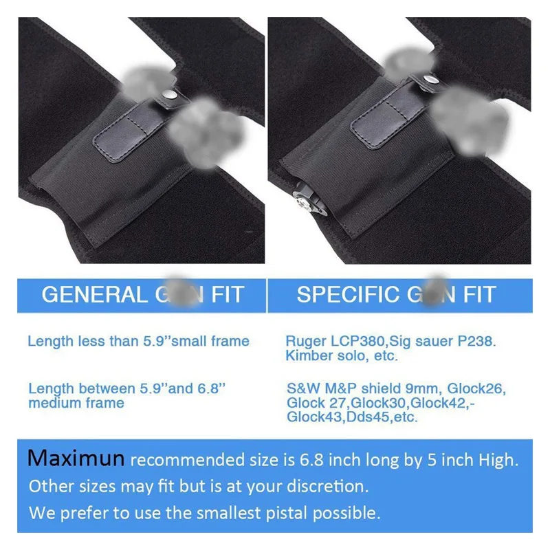 Wholesale Custom Universal Stealth Neoprene leg holster for outdoor tactics  ankle holster for men and women