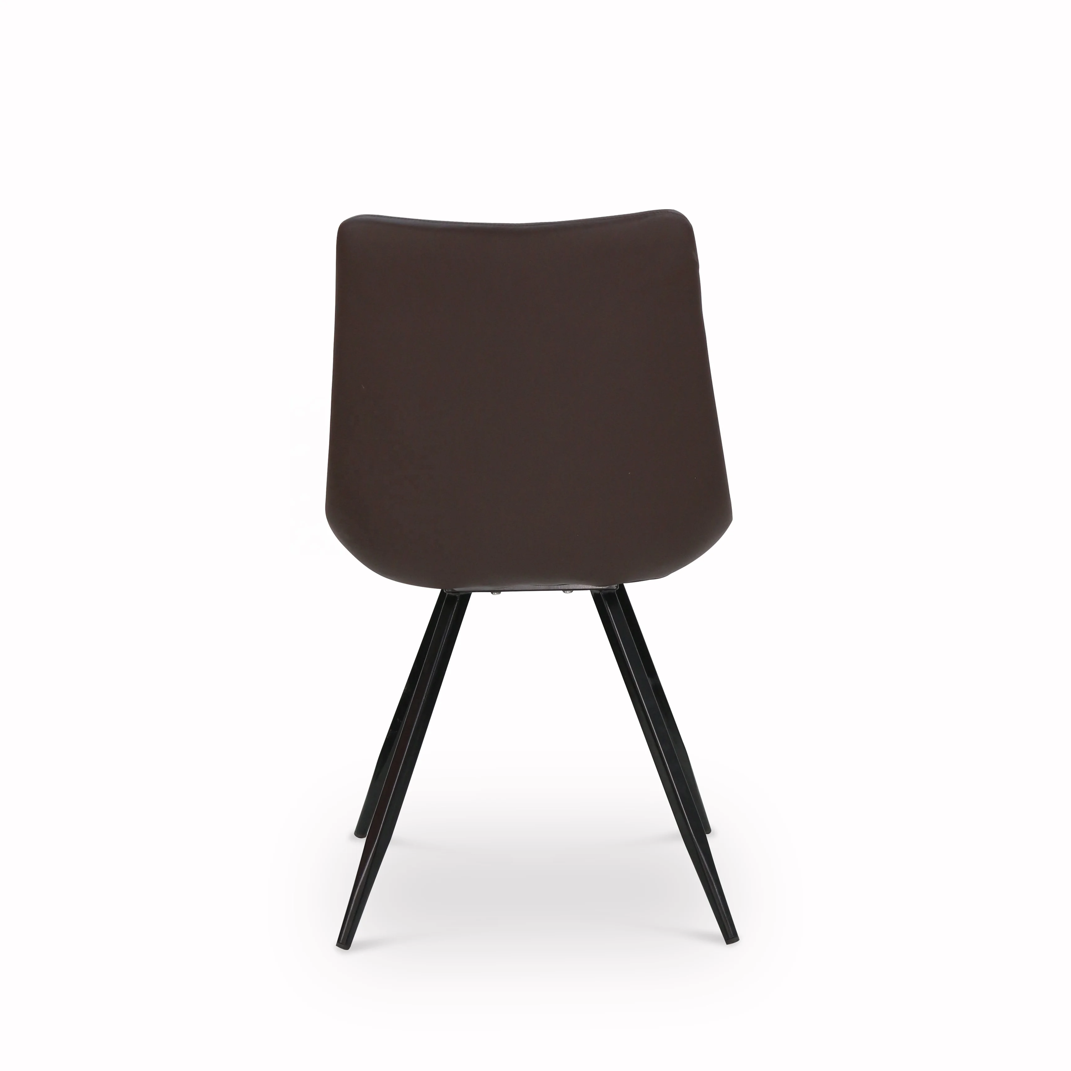 Dining Chairs Set of 4 Kitchen Dining Room Chairs Mid Century Upholstered Side Chair with PU Cushion Seat Back metal leg