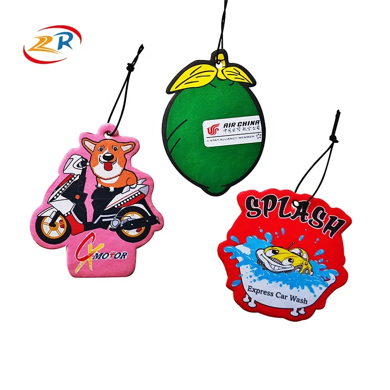 Оптовая продажа, подвесной индивидуальный бумажный освежитель воздуха для автомобиля с хорошим запахом