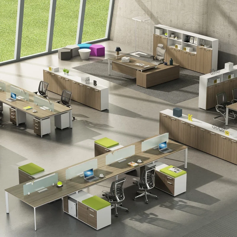 Модульные офисные рабочие станции перегородки на 6 персон столы цена шесть человек