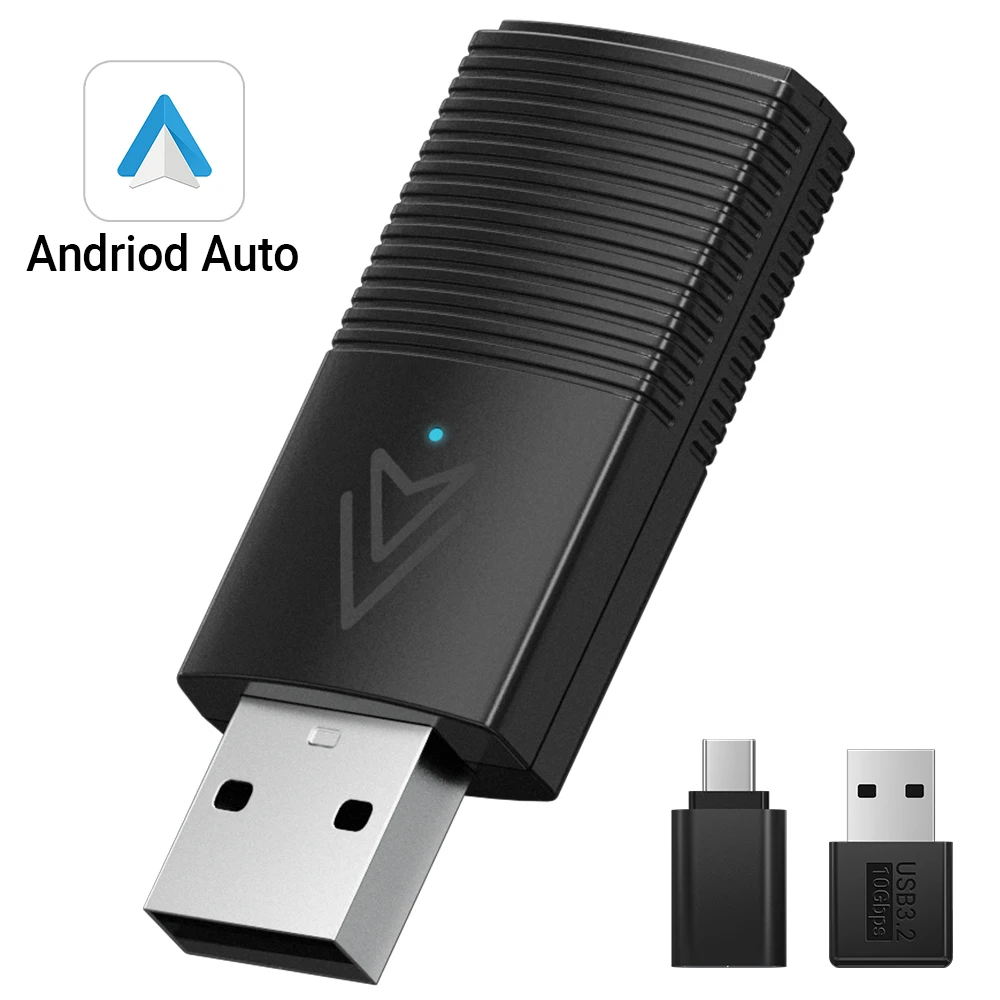 Cartizan Media Mini Android AI Box Wired Android Auto to Wireless Adapter Display Wireless Android Auto Dongle