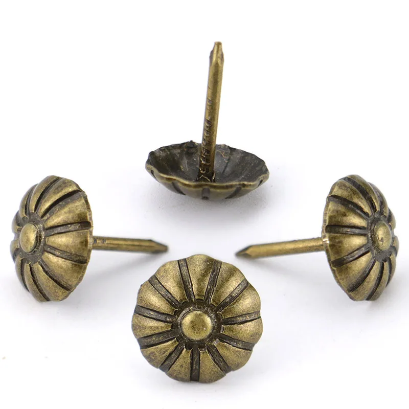 High Quality 16x20mm Furniture Chair nail Upholstery Brass Sofa Nails Tacks Nail Pins Furniture ACCESSORY