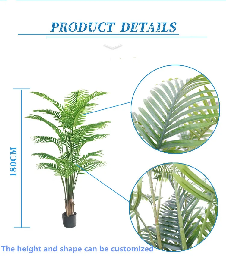 New Design Indoor Home Phoenix Dried Tree Decorative Artificial Outdoor Palm Trees