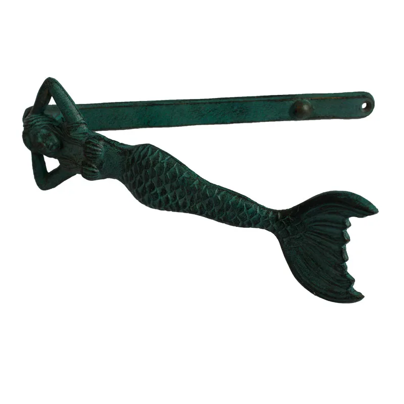 European metal crafts collection cast iron  mermaid door knocker high quality best sell antique brass