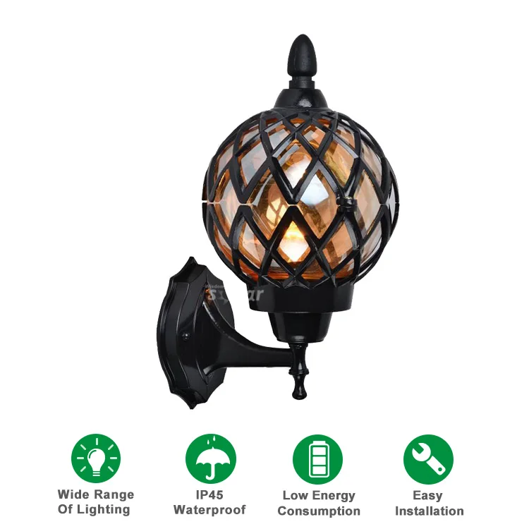Электрический настенный светильник, светодиодный наружный водонепроницаемый садовый настенный светильник